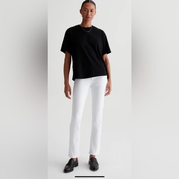 NWT AG white Mari high rise jeans size 24 - Picture 1 of 10